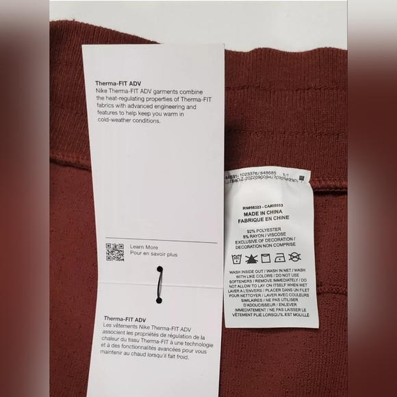 Nike Sportswear Therma Fit ADV Tech Pack Fleece Size L Pants Brown DV9987-231 - Picture 11 of 12